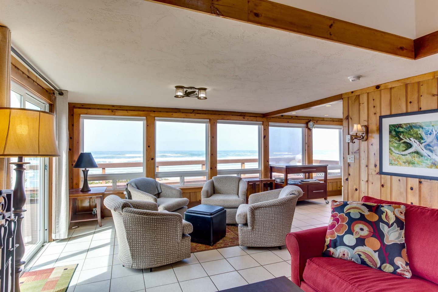 Conversations and lounging are made for this spot!