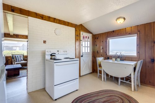 Even the cook gets a great view in this charming kitchen.