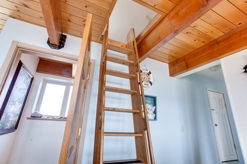 Climb up to the loft and escape the adults!