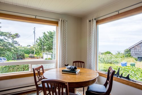 A table with a view.
