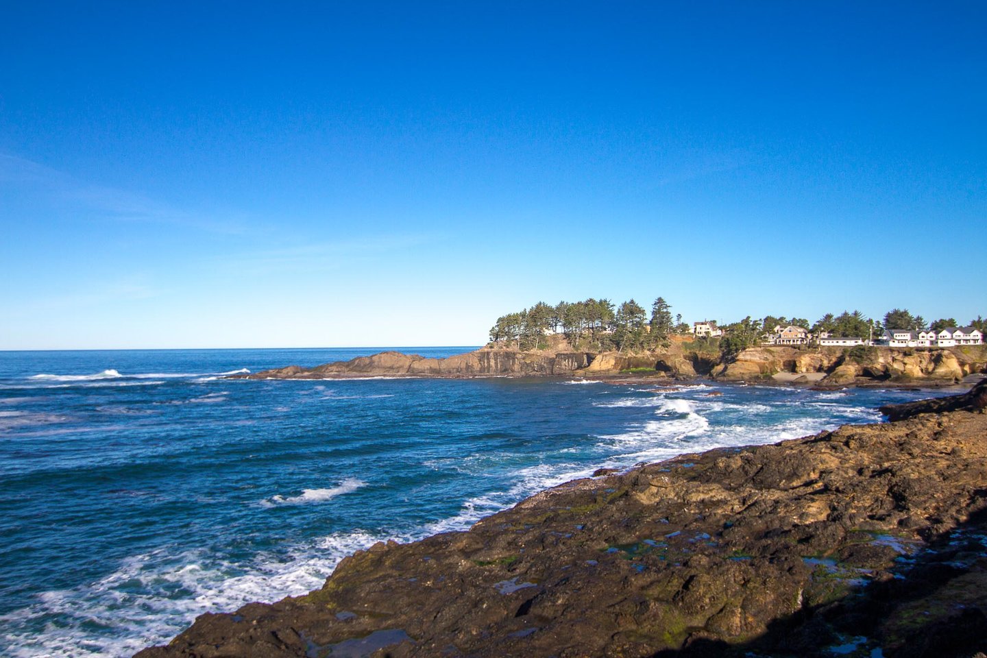 Rocky shorelines are great for winter storms!