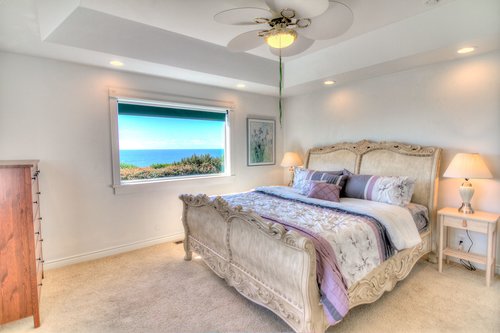 First floor bedroom with ocean views.