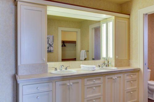 Attached to the king is this nice and roomy bathroom for added privacy.
