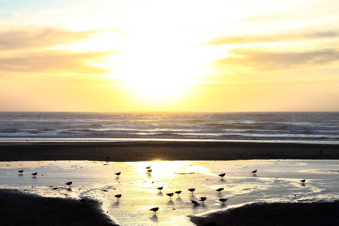 Watch the sun go down while sitting on the front deck.