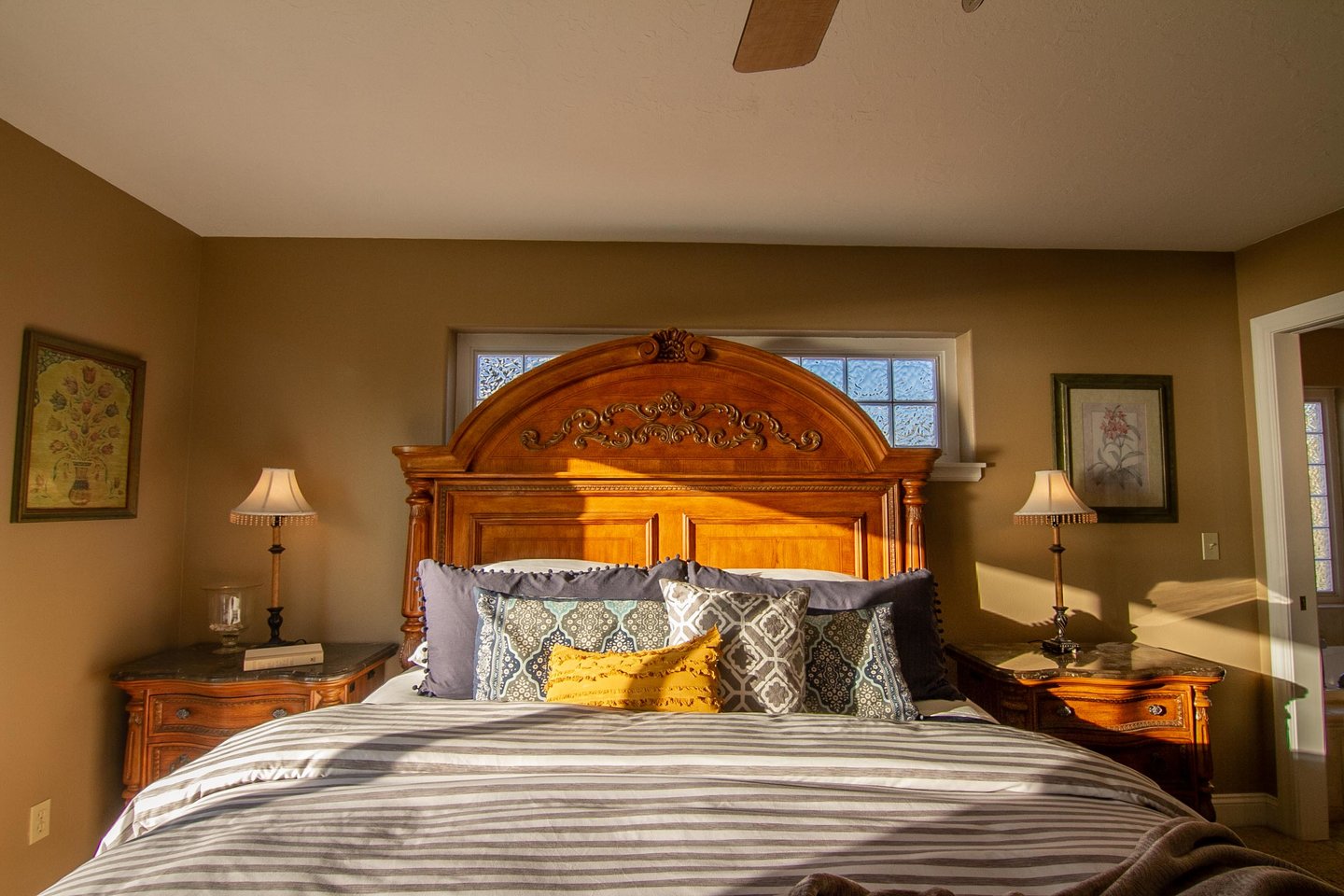 Wake up to the wonder ocean views in the primary bedroom.