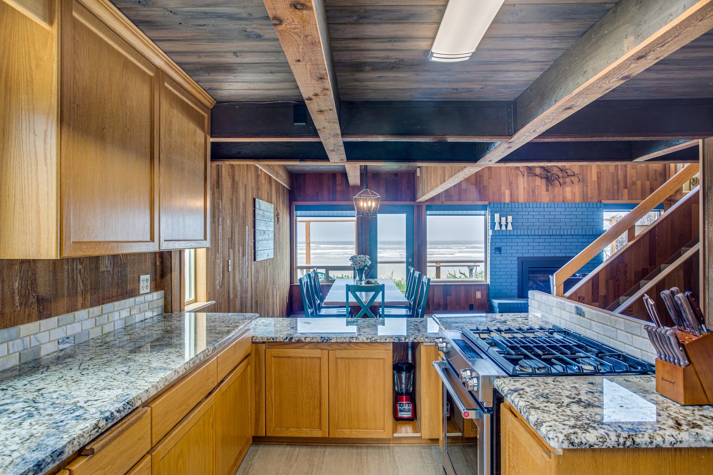 Plenty of counter space for meal prep.