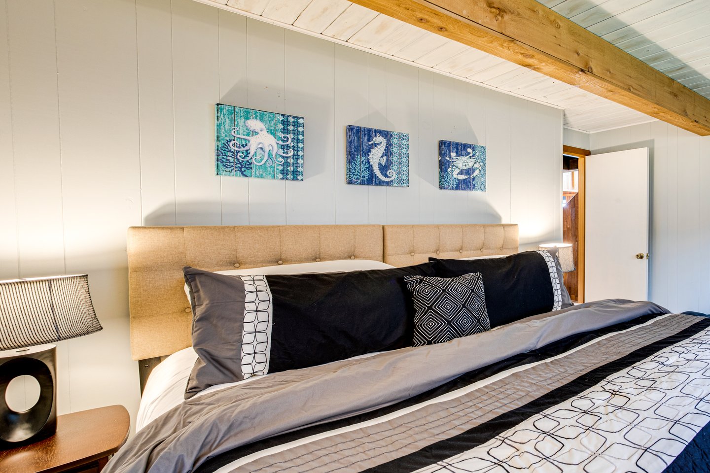 Curl up in the main floor bedroom.