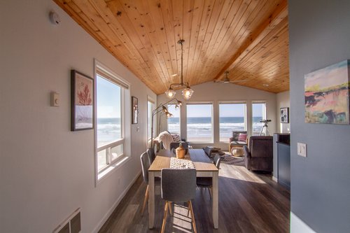 Enjoy beautiful ocean views from just about every window in the house!