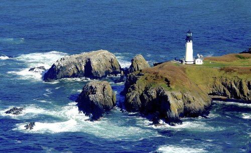 The Oregon Coast has many Lighthouses to see- including Yaquina Head.