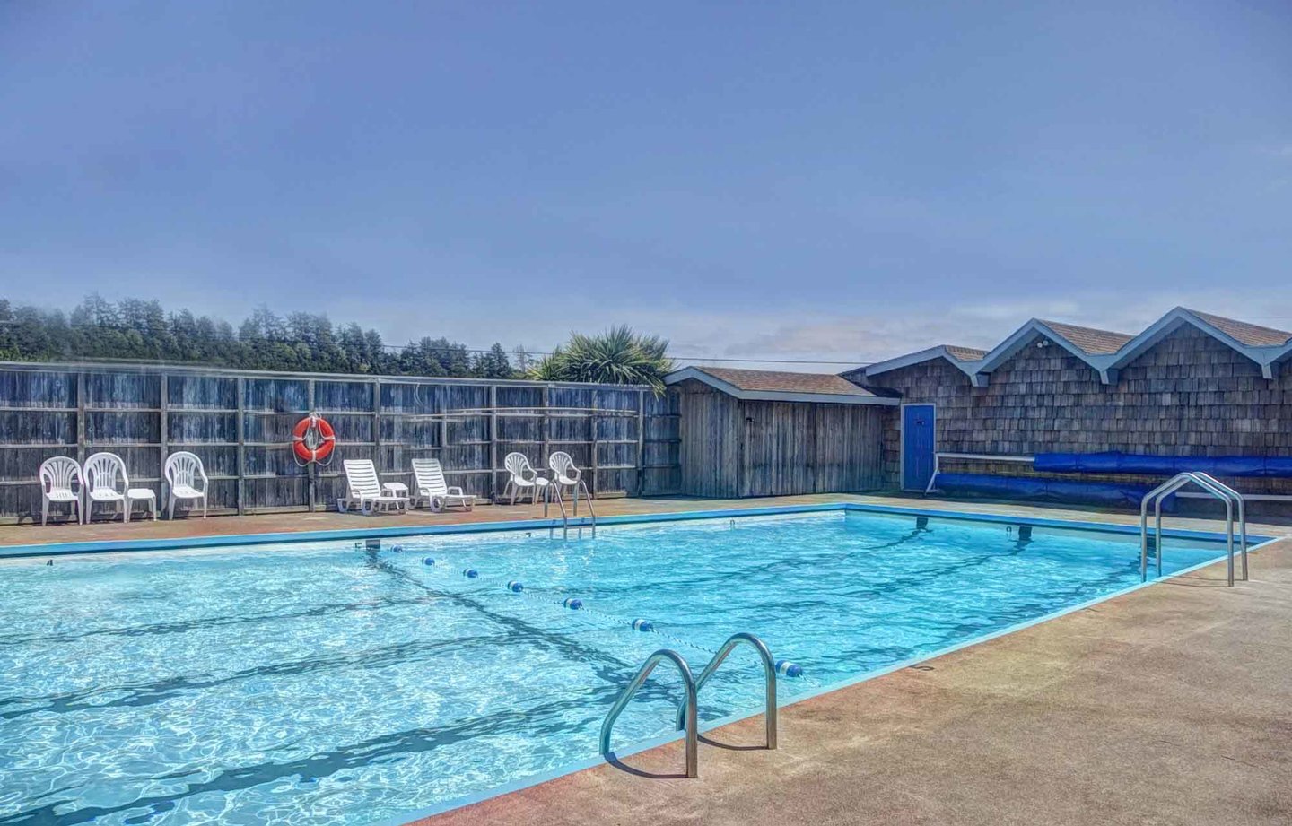 Seasonal swimming available at the Bayshore Club.