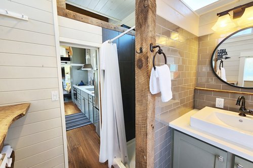 Nice sized bathroom for a tiny home!