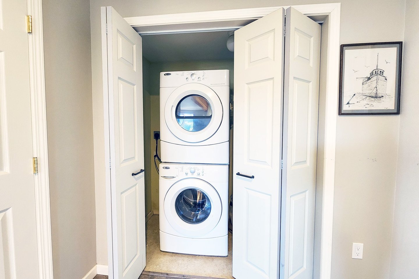 Laundry in home for your convenience.