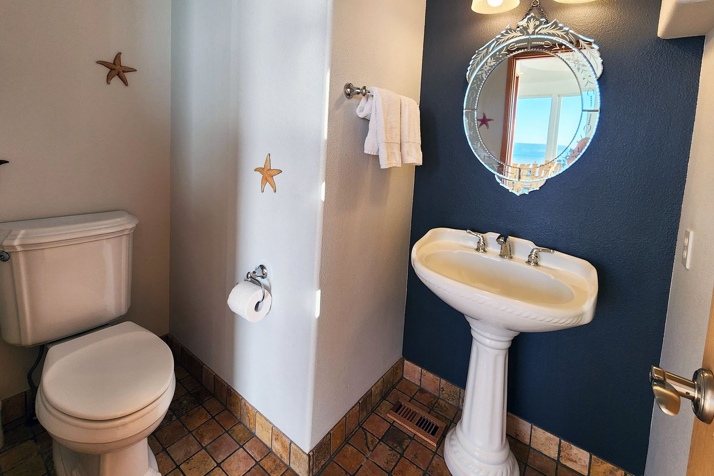 Half bath on the main floor.